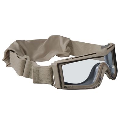 Маска тактична, Х810, Bolle Safety, з чохлом, Coyote with Transparent Lens