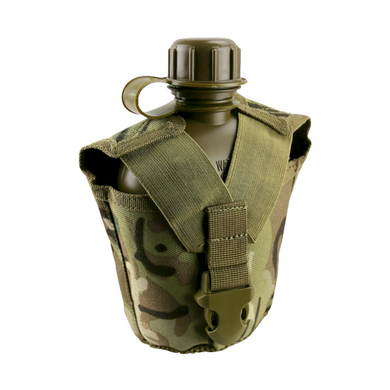 Фляга Kombat Tactical Molle, с чехлом, Multicam