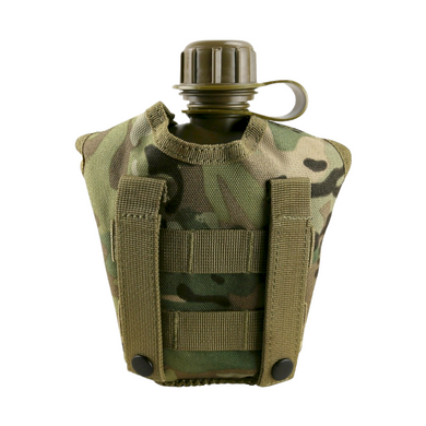 Фляга Kombat Tactical Molle, с чехлом, Multicam