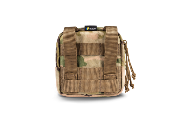 Подсумок утилитарный 15х15х8 сухарка квадратная U-WIN, Cordura 1000, Multicam