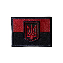 Шеврон "Прапор з гербом", Red-Black