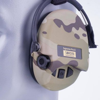 Активные наушники для стрельбы Sordin Supreme Pro-X Neckband, Multicam, 76302-X-06-S