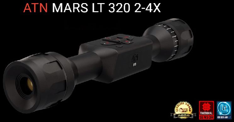 Тепловизионный прицел Mars LT, 19mm, 2-4x, 320x240, 12μm, 60Hz, Thermal Rifle Scope