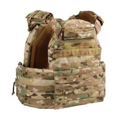 Плитоноска с быстрым сбросом FRPC 25х30 с камербандами, Cordura 500, UARM, мультикам, Multicam, M