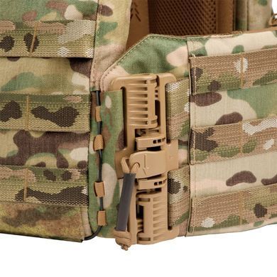 Плитоноска с быстрым сбросом FRPC 25х30 с камербандами, Cordura 500, UARM, мультикам, Multicam, M