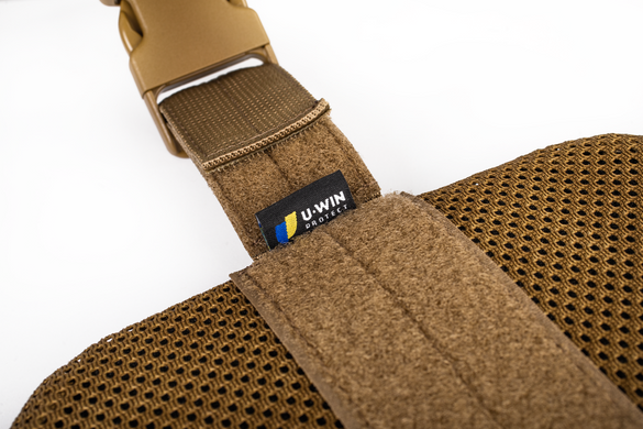 Стегнова набедрена платформа на ліву ногу під балістичний захист U-WIN Cordura 1000, Multicam