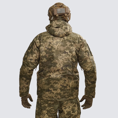 Теплий комплект військової форми. Зимова куртка мембрана + штани з наколінниками, UATAC, Pixel