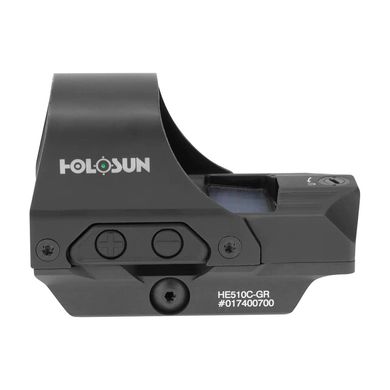 Коллиматорный прицел Holosun HE510C 2MOA (green dot) с солнечной батареей, HE510C-GREEN