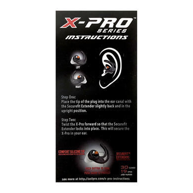 Беруши X-Pro Passive Ear Protection, Axil, Black