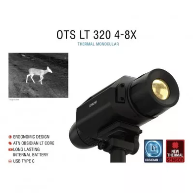 Тепловизионный монокуляр ATN OTS-LT, 4-8x 320x240 35mm 12 micronThermal Viewer