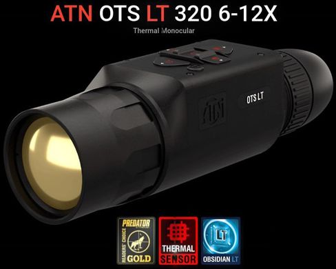 Тепловізійний монокуляр ATN OTS-LT, 6-12x 320x240 50mm 12 micronThermal Viewer