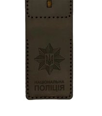 Шкіряна обкладинка для посвідчення, ПОЛІЦІЯ (9кхшоко8А014), Україна, Brown