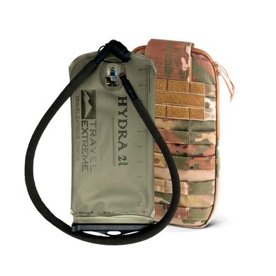 Гидратор Travel Extreme Hydra 2 л + подсумок гидратор + чехол на шланг гидратора, U-WIN, Cordura, Multicam, 2 л