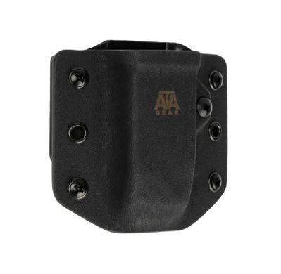 Паучер модель Double Pouch ver.1 для зброї Glock - 17 / 22, правша/лівша, Black