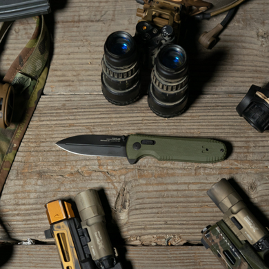 Ніж складаний SOG Pentagon XR, OD Green