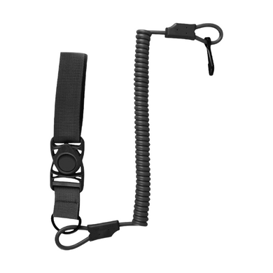 Тренчик з карабіном для пістолета Tactical Pistol Lanyard, Kombat tactical, Black