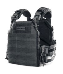 Плитоноска 28х36 U-WIN со быстрым сбросом со скелетными камербандами, Cordura 500, Black