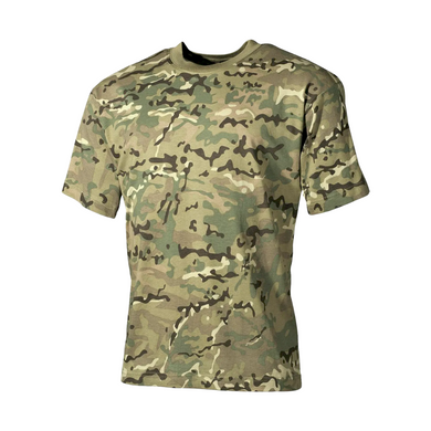 Футболка, MFH, US, 100% Cotton, Multicam