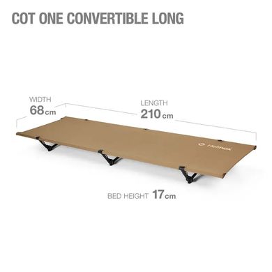 Раскладная кровать - Cot One Convertible Long, Helinox, Coyote, 10680