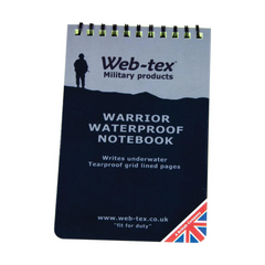 Блокнот водонепроникний, Warrior, Web-Tex, Black, A6